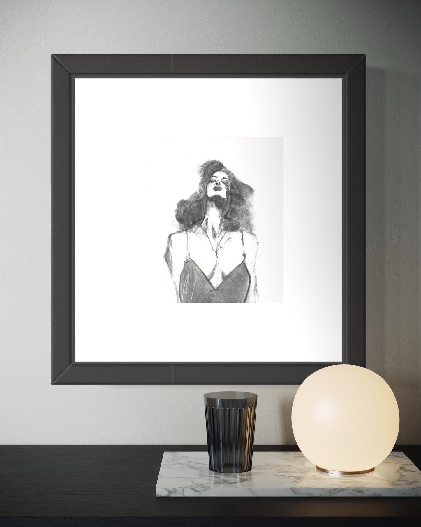 Poised in Reflection - Original