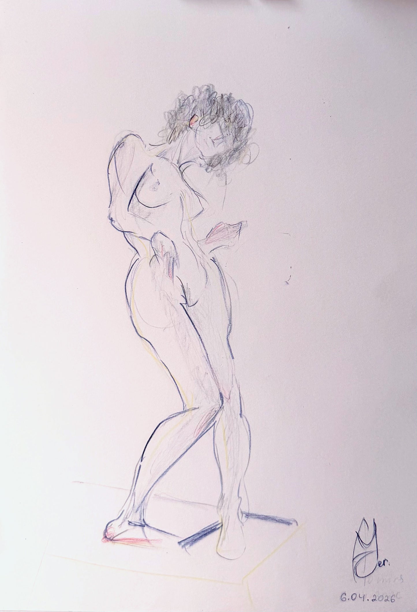 Guitar player - original sketch