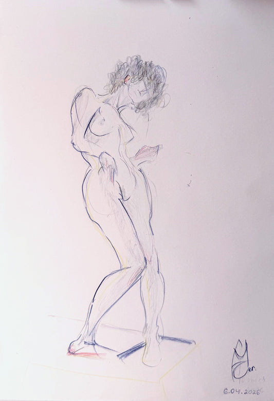 Guitar player - original sketch