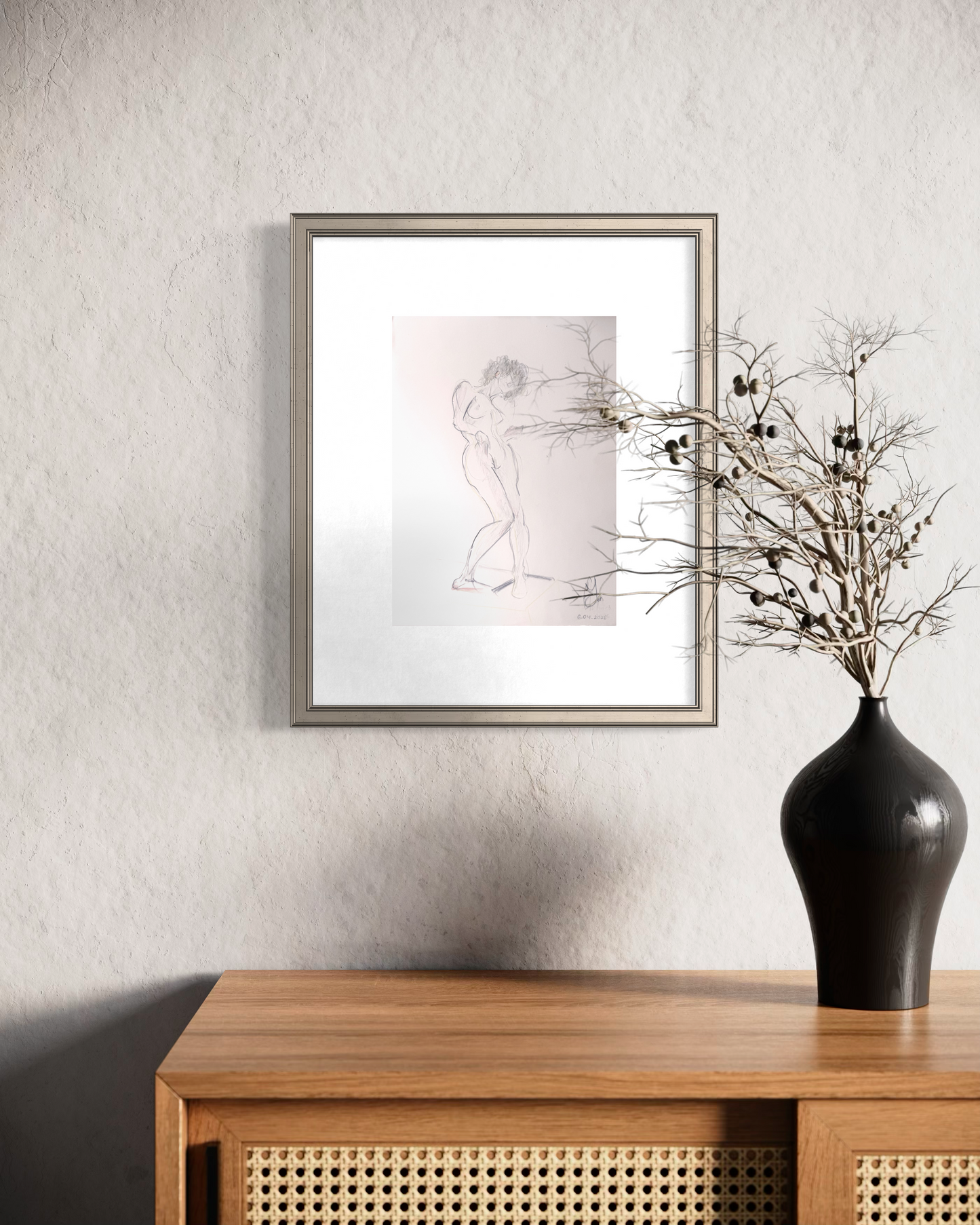 Guitar player - original sketch